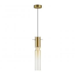 Odeon light 5058/5LA PENDANT ODL24 323 золотой/янтарный/металл/стекло Подвес LED 5W 3000K SCROW  - 1 купить